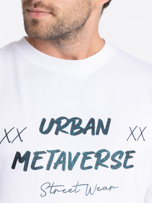 Sweat métaverse homme blanc