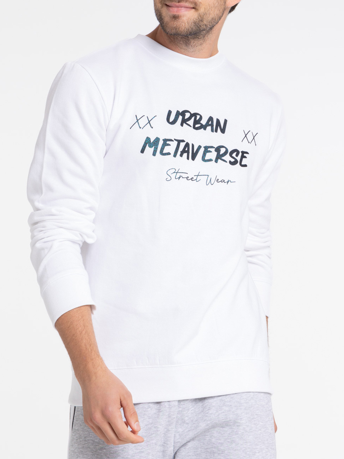 Sweat métaverse homme blanc
