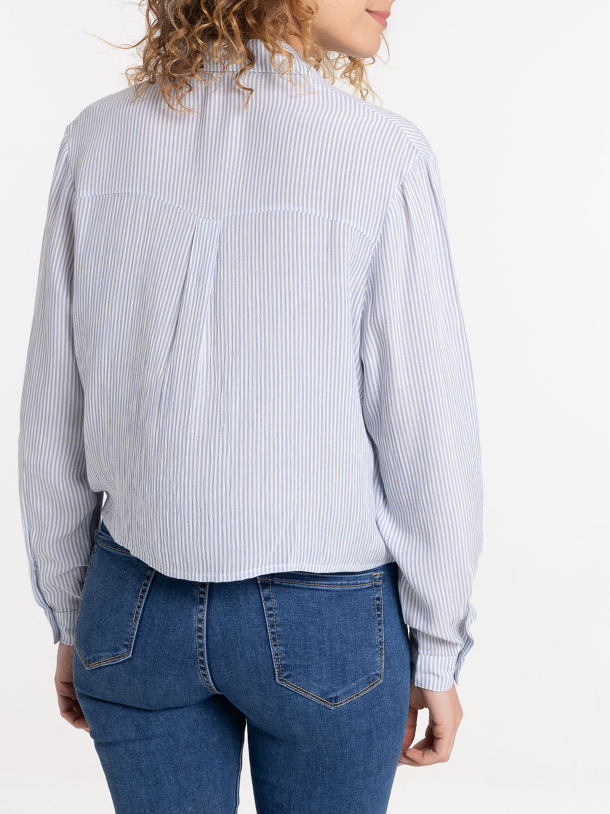 Chemise rayée à nouer femme