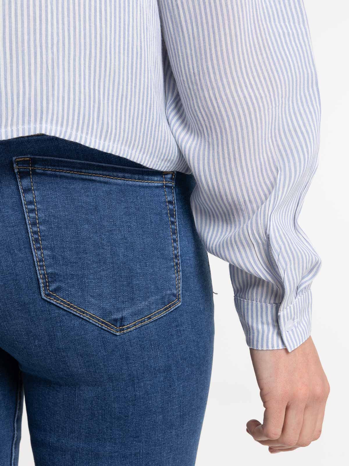 Chemise rayée à nouer femme