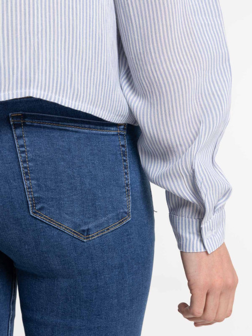 Chemise rayée à nouer femme