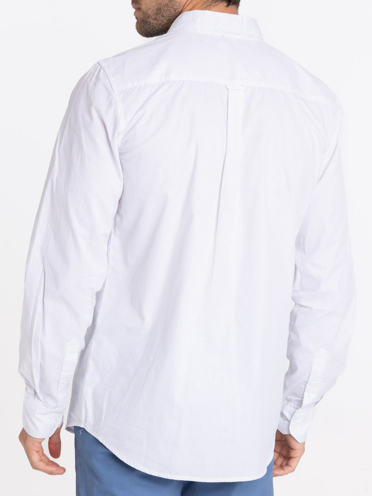 Chemise homme motif pois blanc Chemise homme motif pois blanc