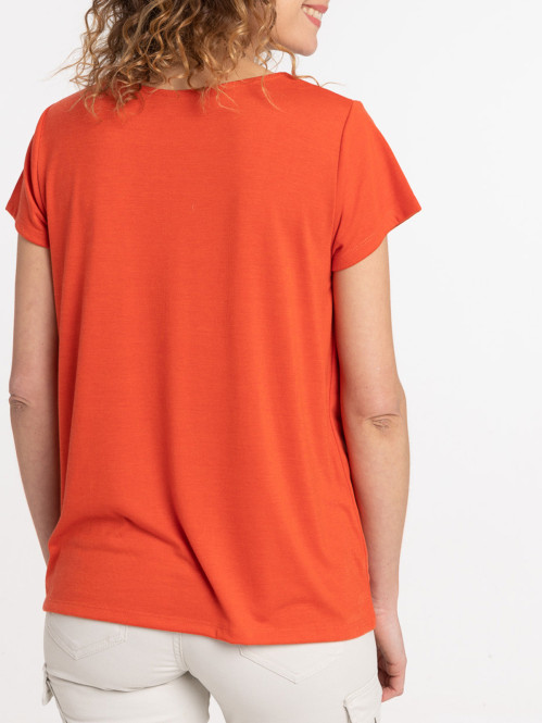 T-shirt effet 2 en 1 femme