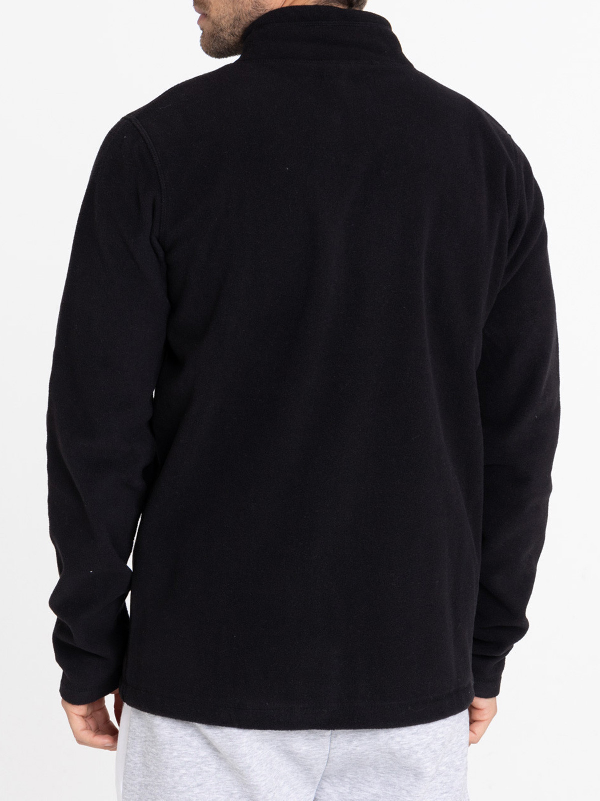 Sweat polaire zippé noir homme