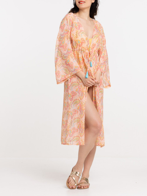 Caftan plage long imprimé femme Caftan plage long imprimé femme