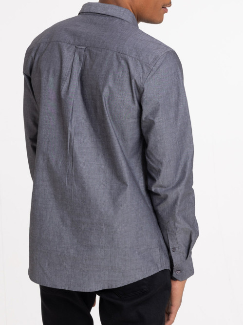 Chemise gris anthracite homme