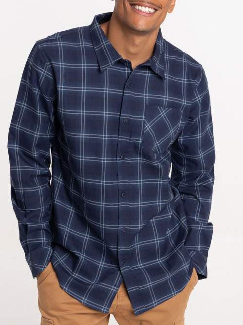 Chemise à carreaux homme