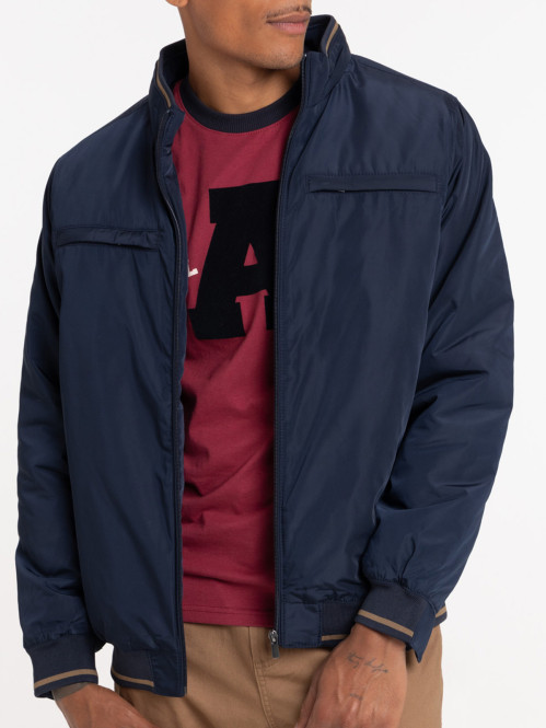 Veste homme zippée marine navy