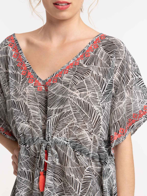 Robe plage noire femme Robe plage noire femme