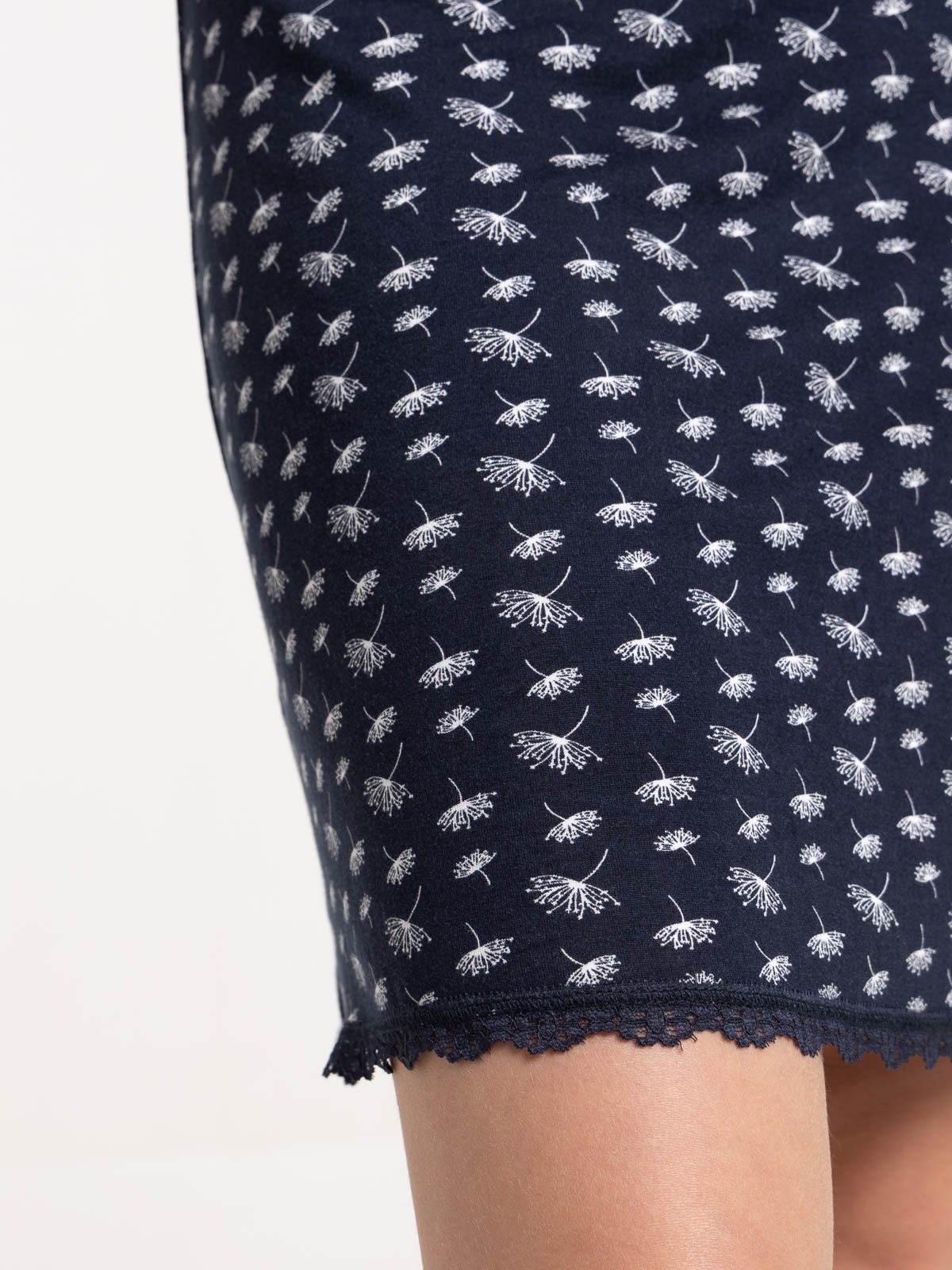 Nuisette fleurie noir femme Nuisette fleurie noir femme