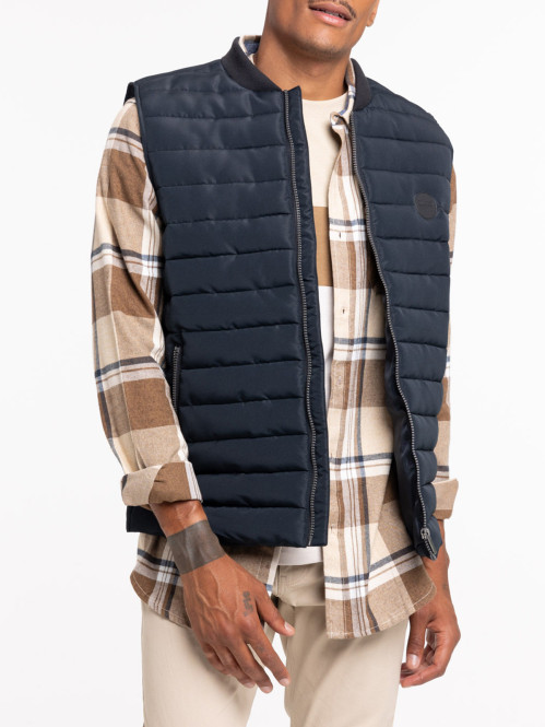 Veste noire sans manches homme