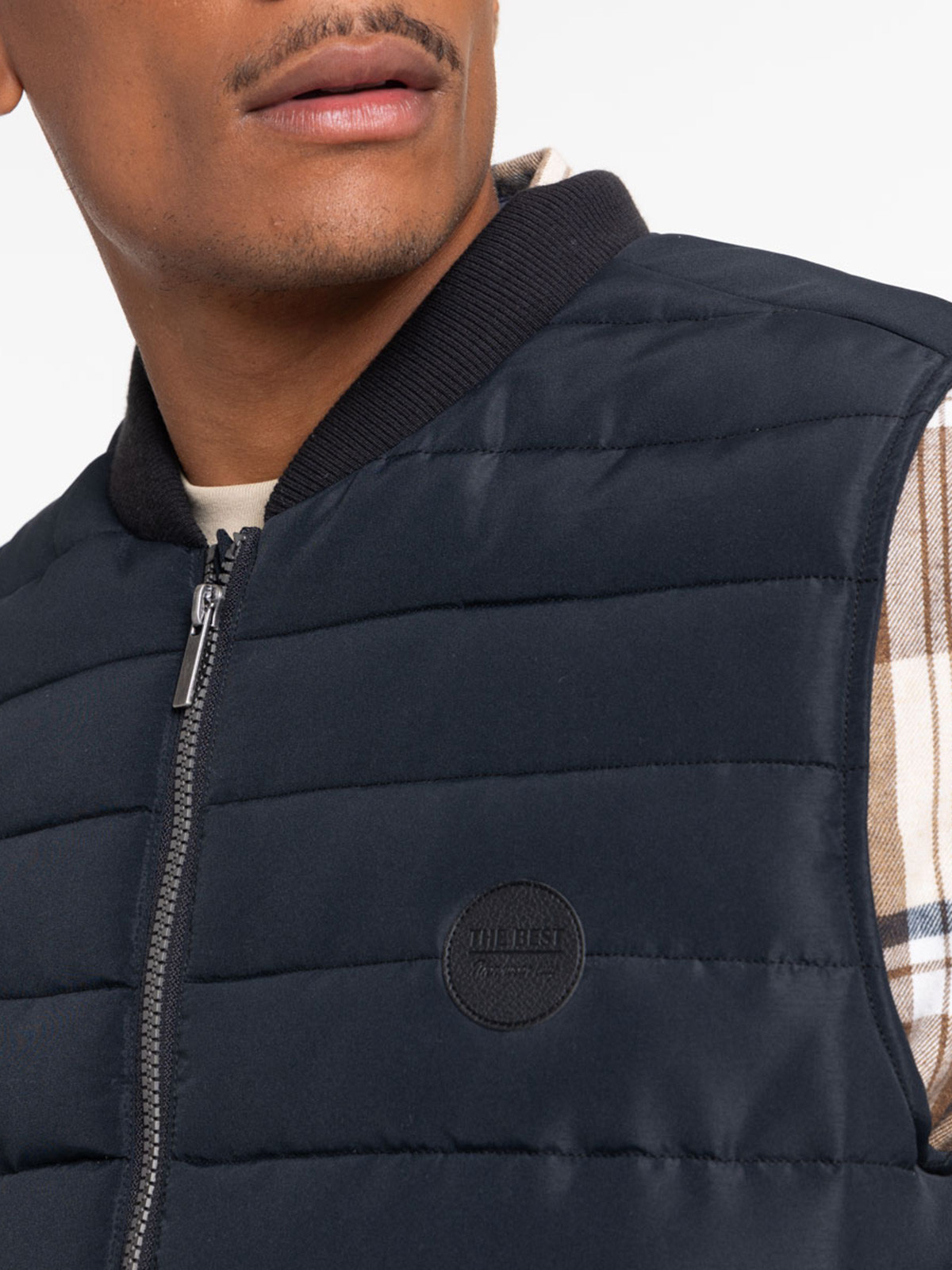 Veste noire sans manches homme Veste noire sans manches homme