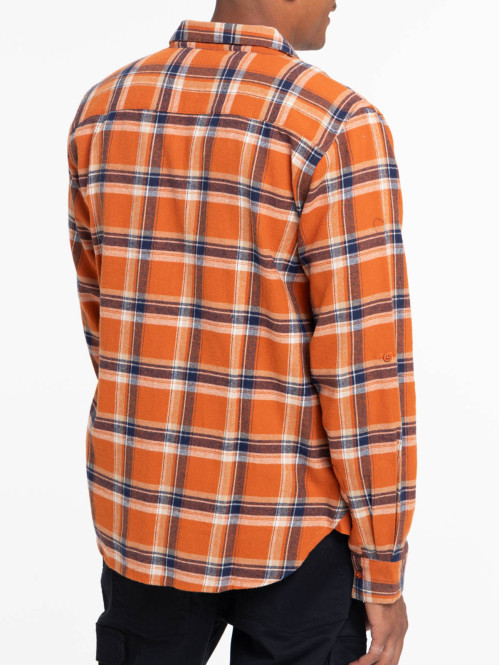 Chemise rouille à carreaux...