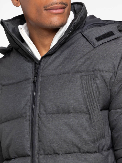 Blouson gris anthracite chiné homme