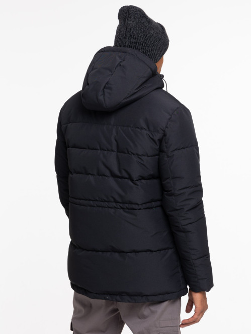 Parka à capuche noire homme Parka à capuche noire homme