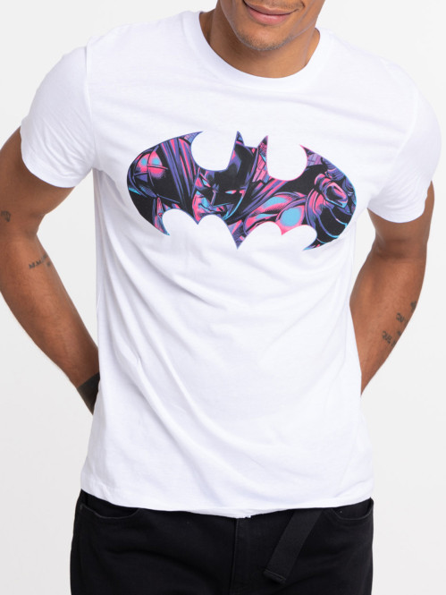 T-shirt blanc Batman homme