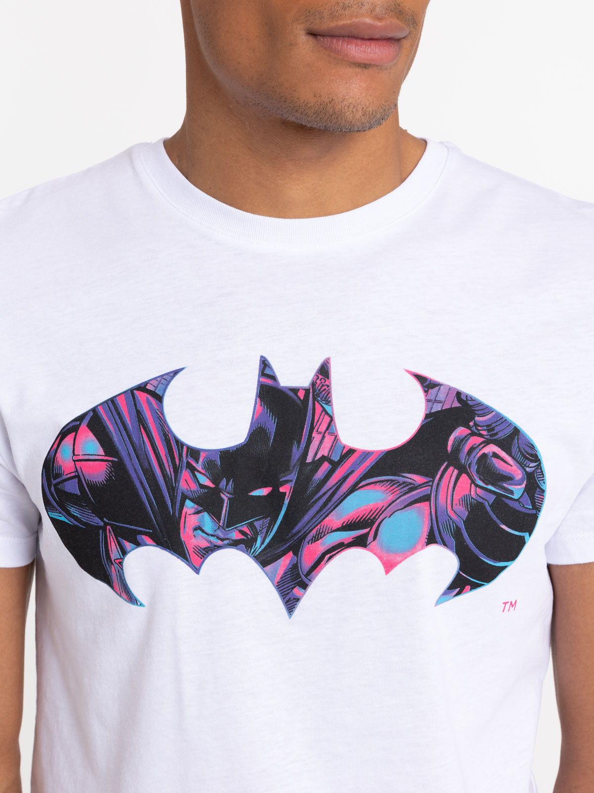 T-shirt blanc Batman homme T-shirt blanc Batman homme