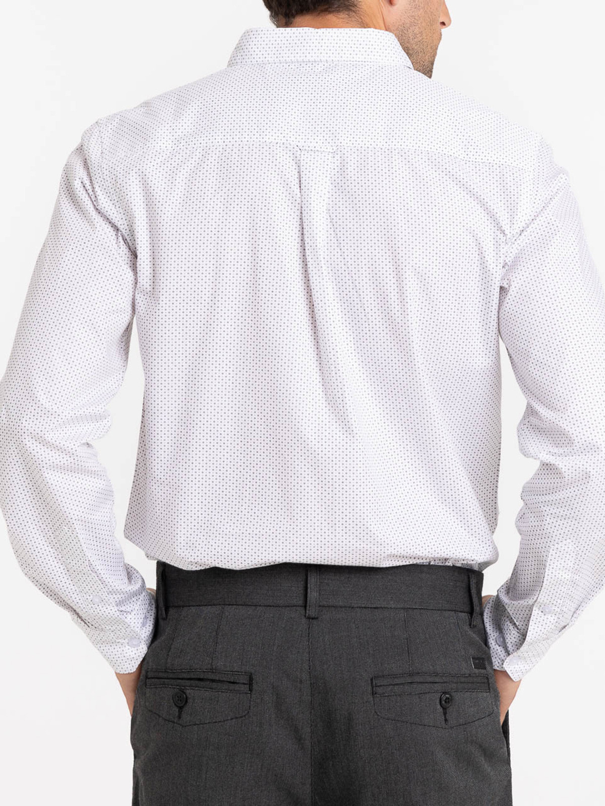 Chemise blanche imprimée homme Chemise blanche imprimée homme