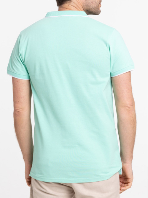 Polo vert menthe homme Polo vert menthe homme