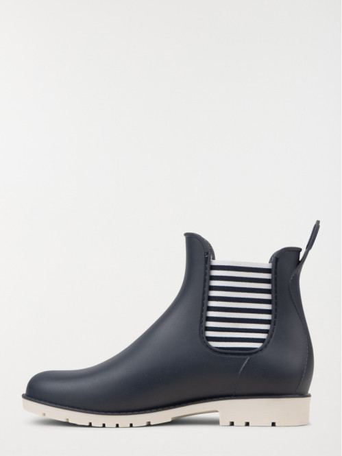 Bottines de pluie femme rayées (36-41)