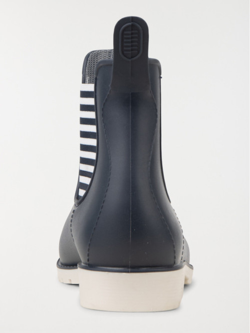 Bottines de pluie femme rayées (36-41)