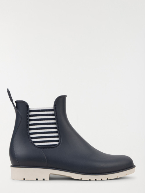 Bottines de pluie femme rayées (36-41)
