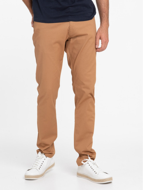 Pantalon café homme
