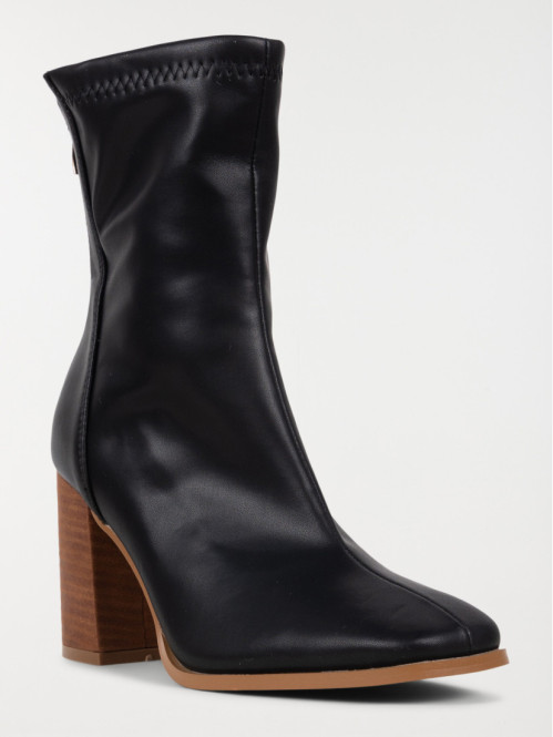 Bottines noires femme à talon (36-41)