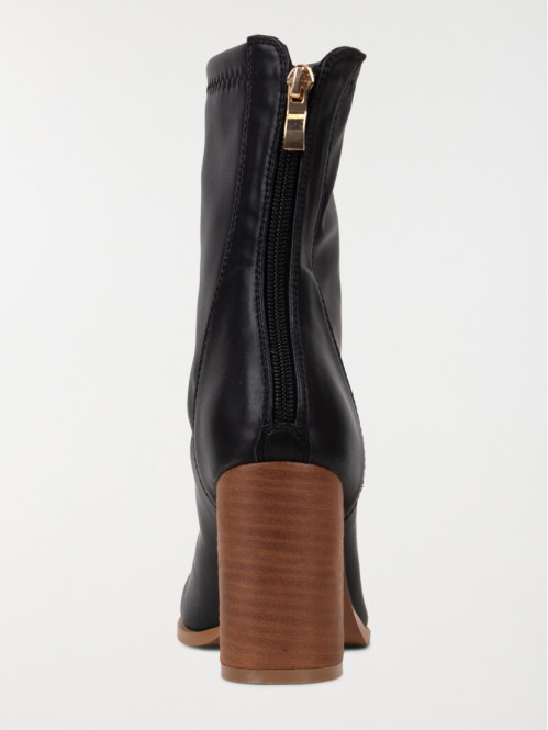 Bottines noires femme à talon (36-41)