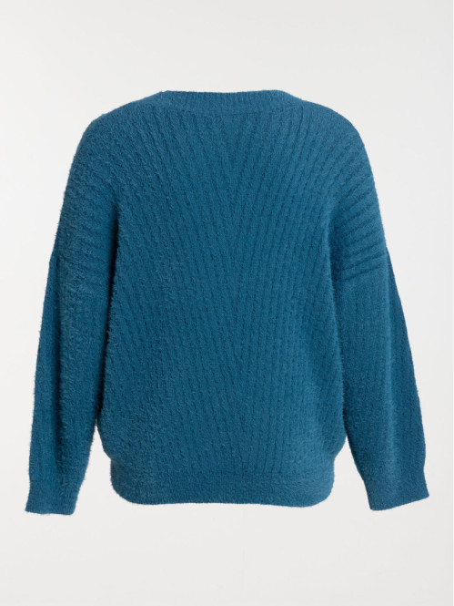 Gilet boutonné grande taille femme