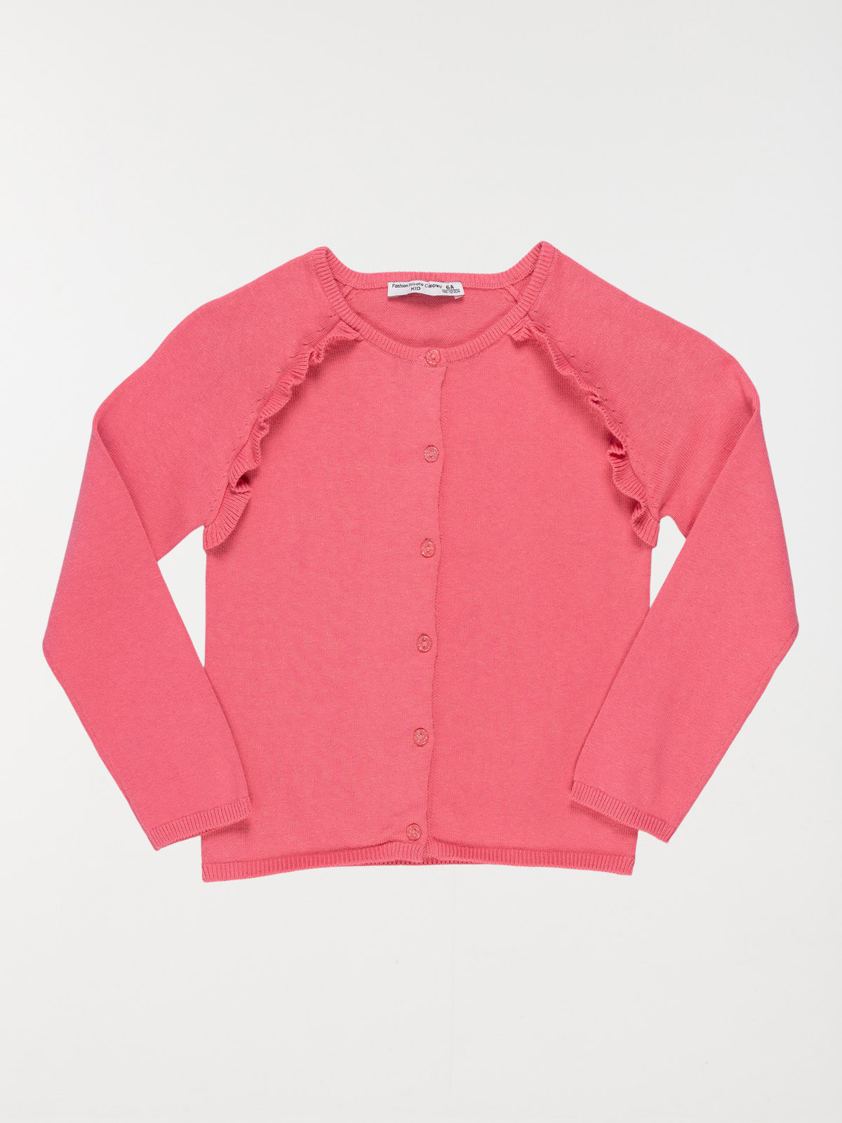 Gilet boutonné flamingo fille (3-12A)