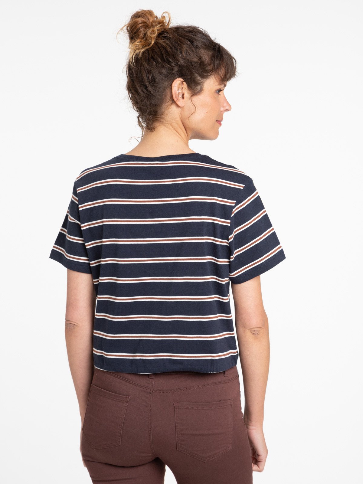 T-shirt rayé à nouer femme T-shirt rayé à nouer femme