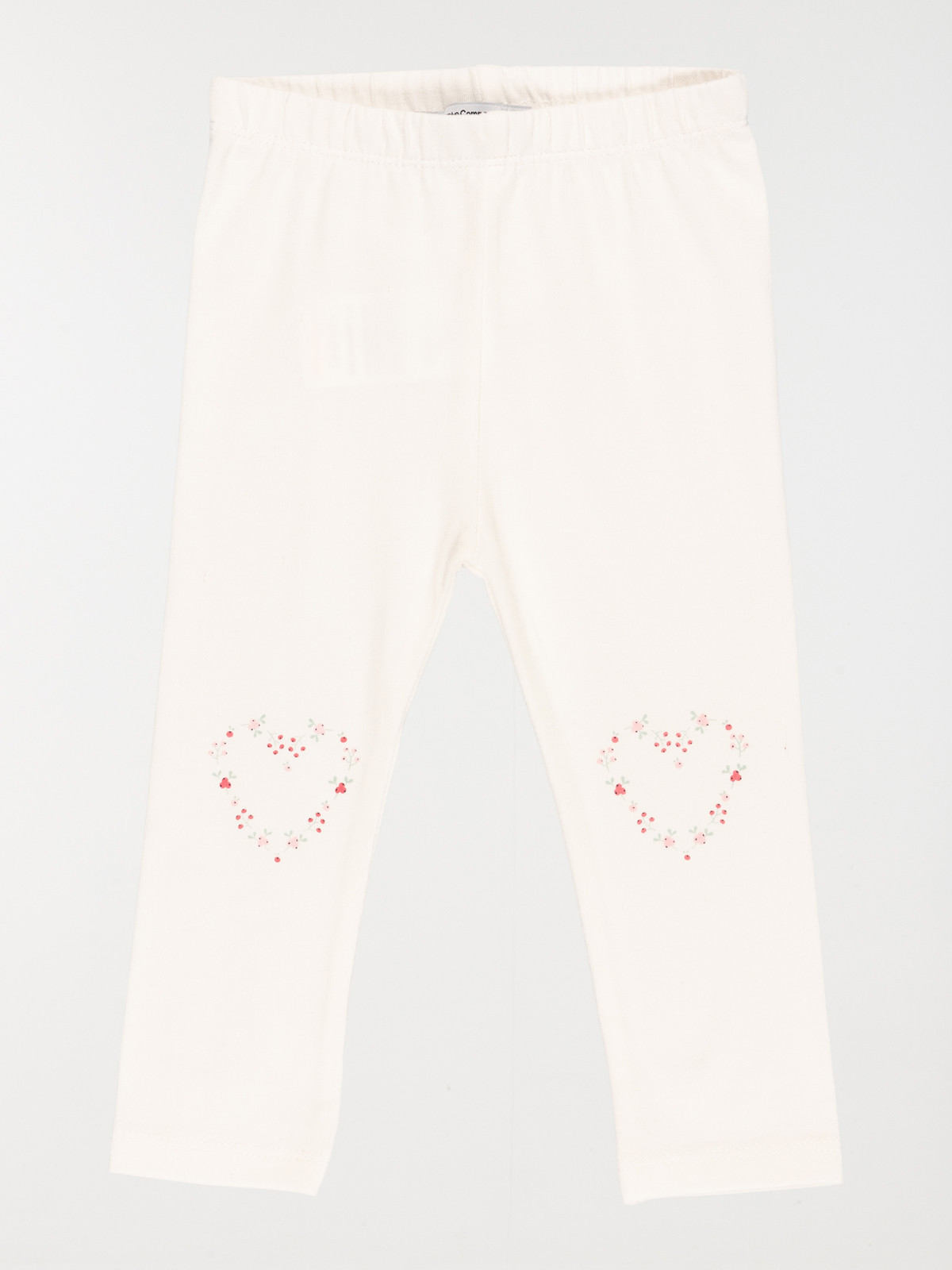 Legging coeur écru fille (3-36M) Legging coeur écru fille (3-36M)