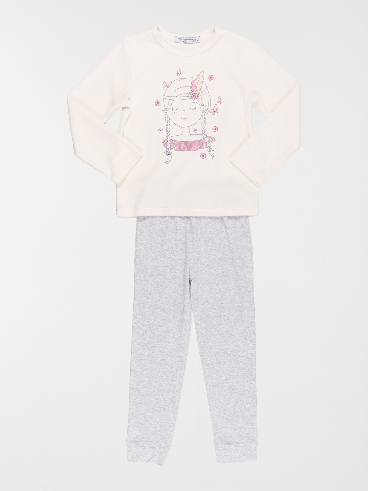 Pyjama motif indienne fille (3-12A)