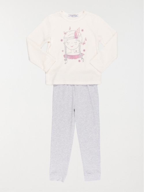 Pyjama motif indienne fille (3-12A)