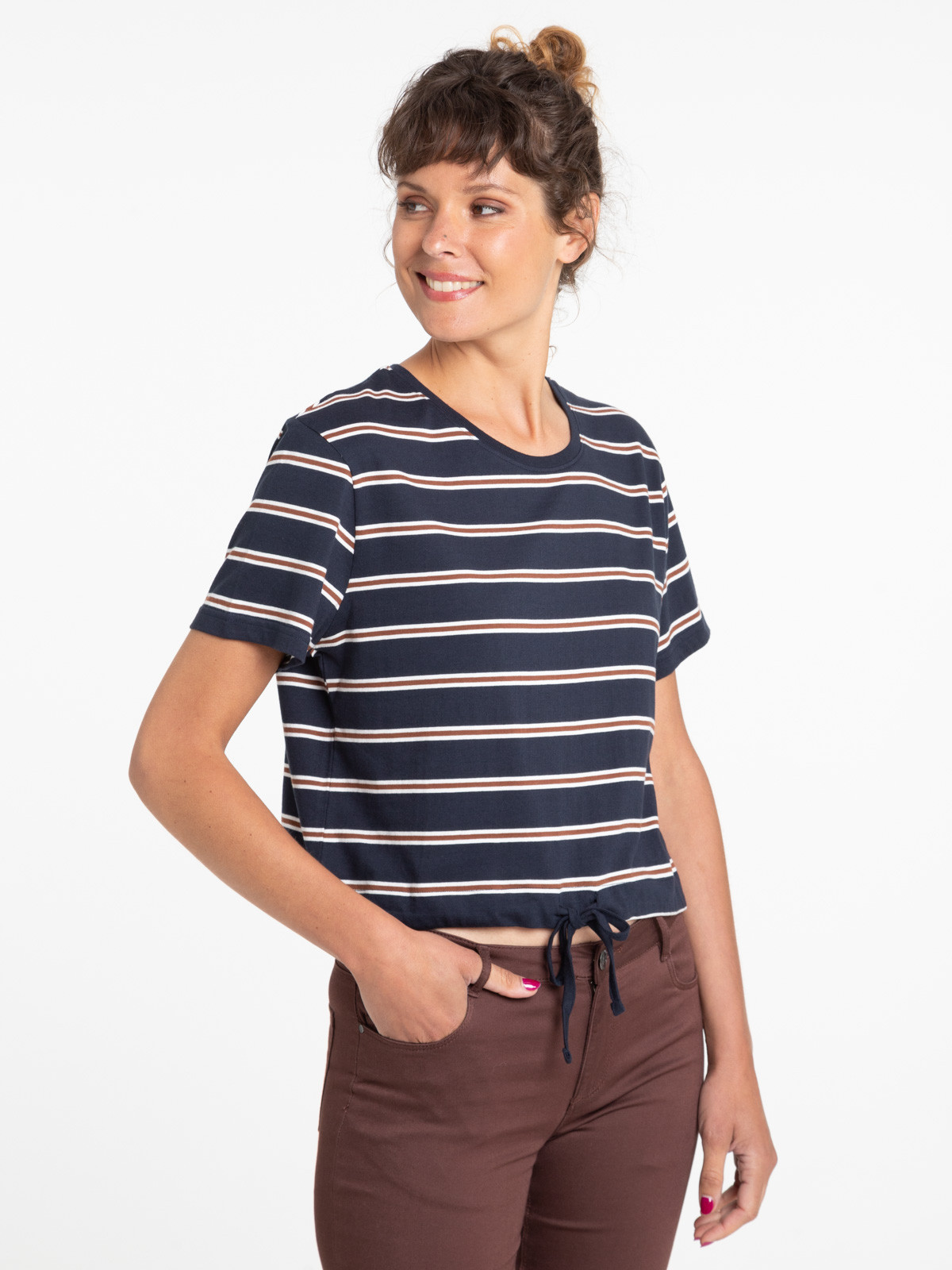 T-shirt rayé à nouer femme T-shirt rayé à nouer femme
