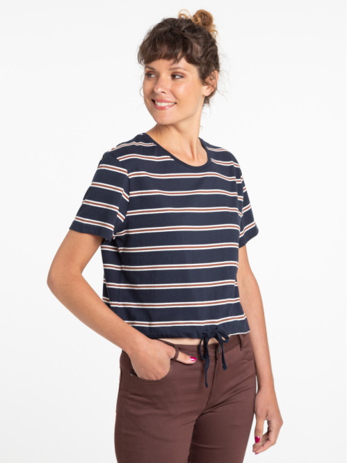 T-shirt rayé à nouer femme T-shirt rayé à nouer femme