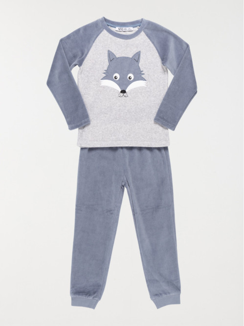Pyjama garçon velours renard (3-12A)