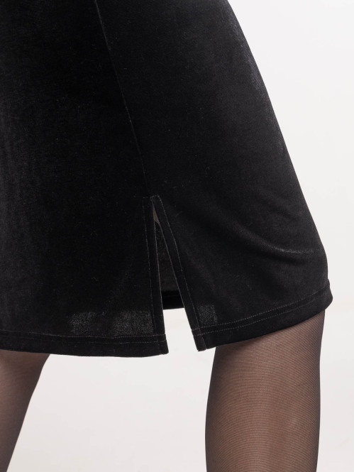 Robe velours noire bretelles femme Robe velours noire bretelles femme