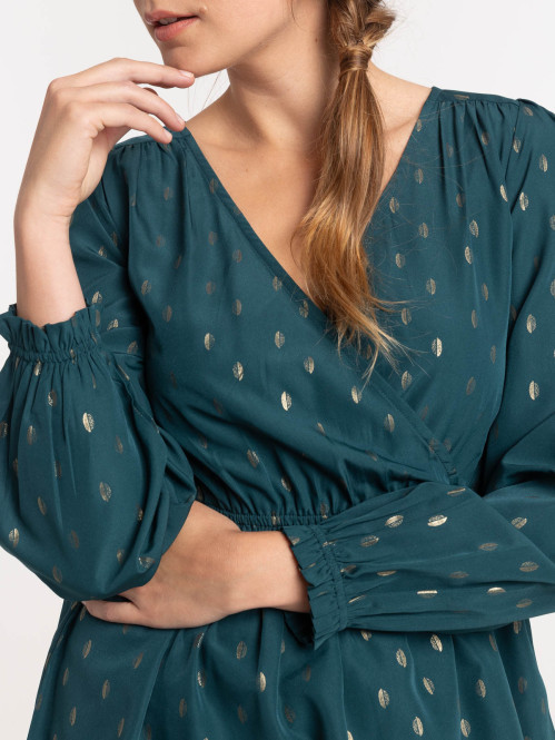 Blouse vert british femme Blouse vert british femme