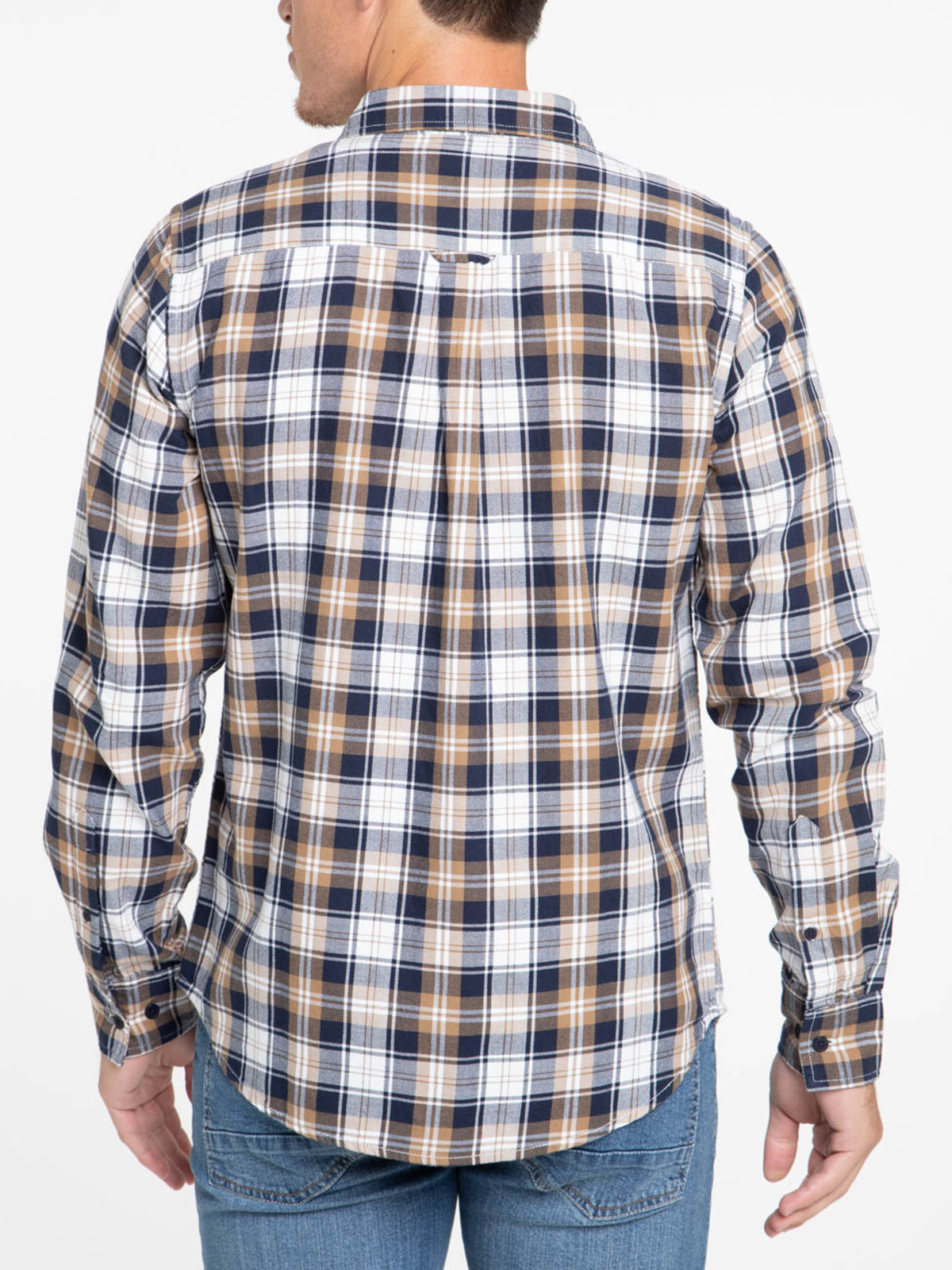 Chemise à carreaux coloris café homme Chemise à carreaux coloris café homme