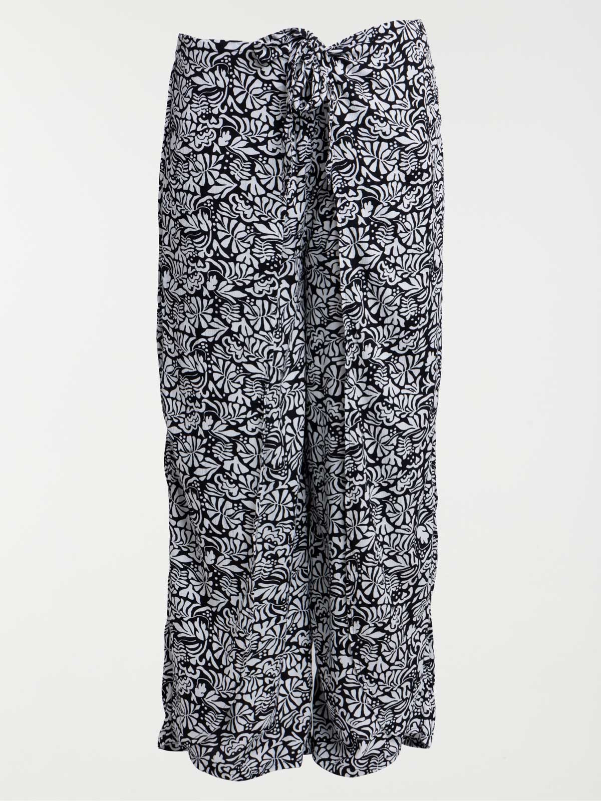 Pantalon imprimé grande taille femme