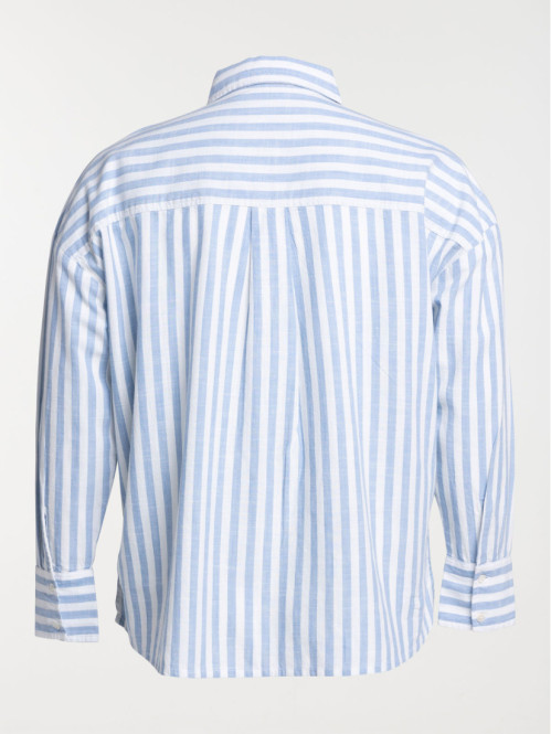 Chemise rayée grande taille femme