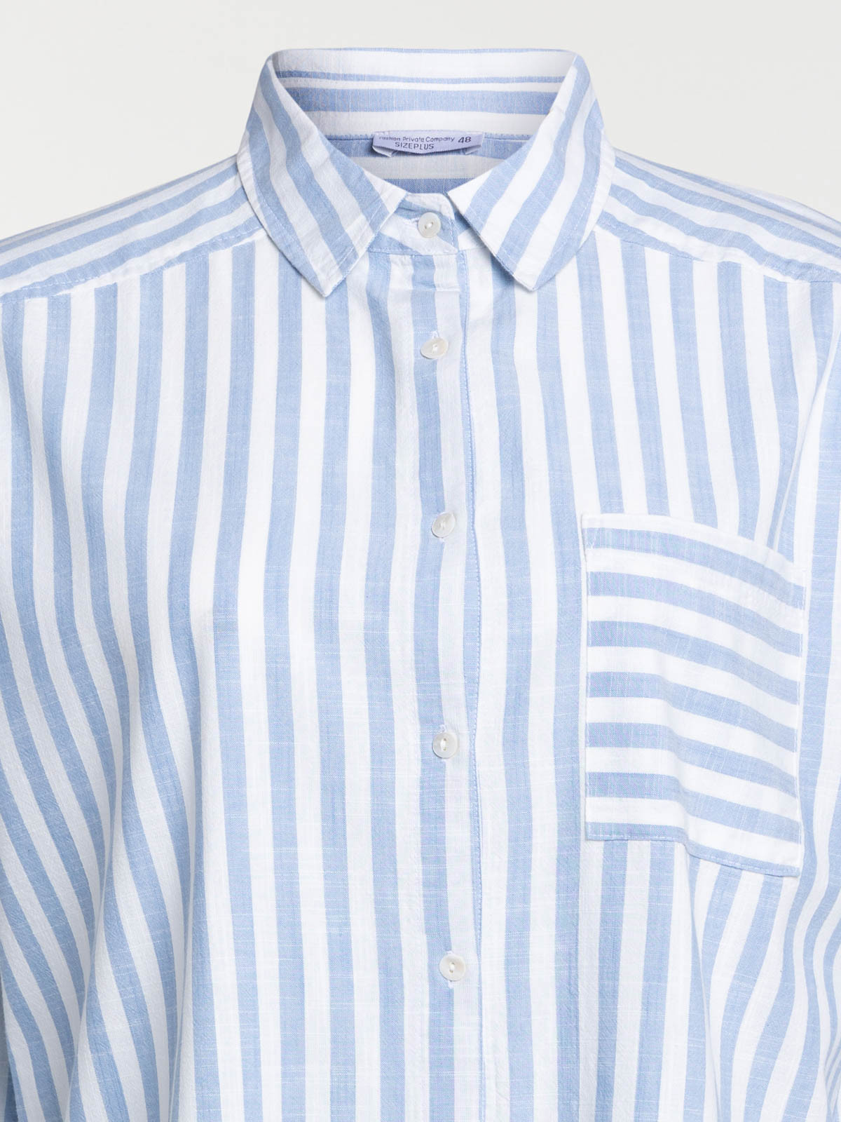Chemise rayée grande taille femme