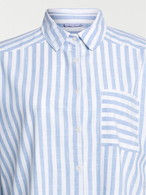 Chemise rayée grande taille femme