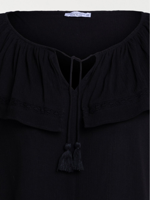 Blouse col volanté grande...
