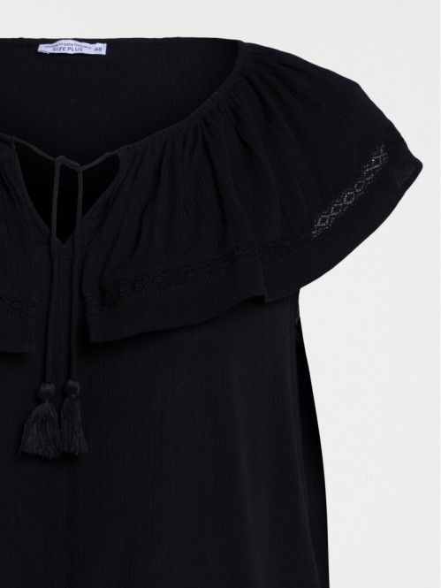 Blouse col volanté grande...