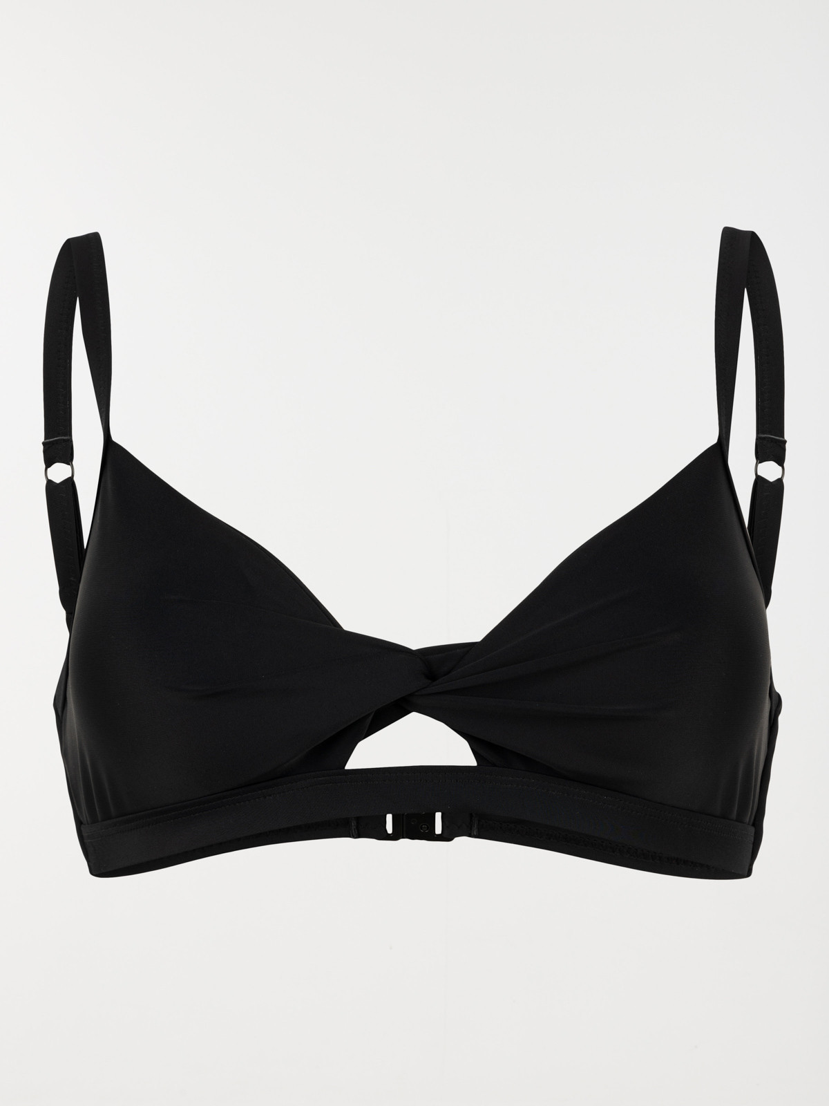 Haut de maillot de bain noir femme