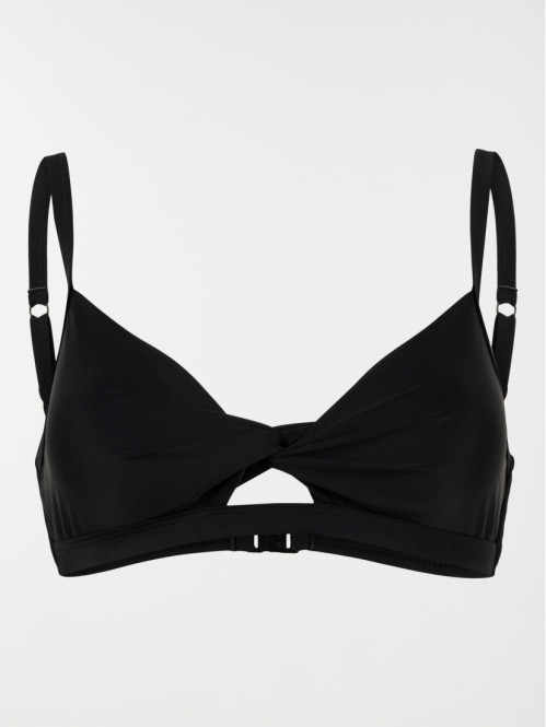 Haut de maillot de bain noir femme
