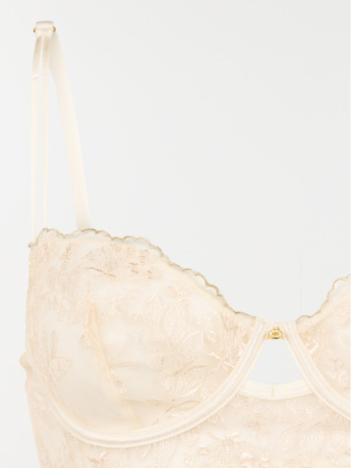 Bustier dentelle leche...